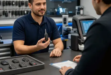 Chaveiro produzindo chaves codificadas em Pinhais com tecnologia avançada.